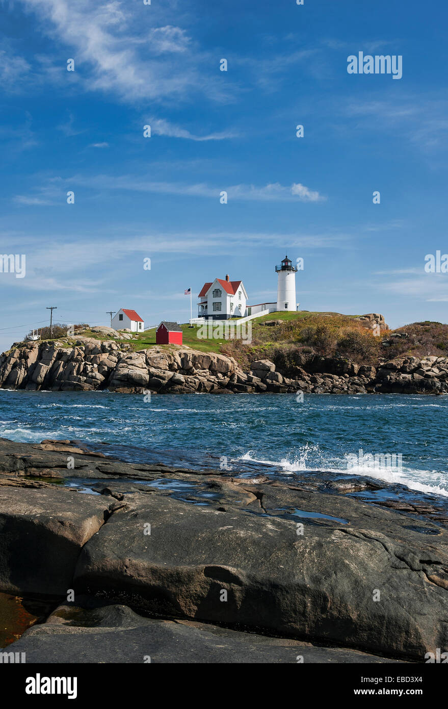 Nubble Light, Cape Neddick, York, Maine, USA Stock Photo Alamy