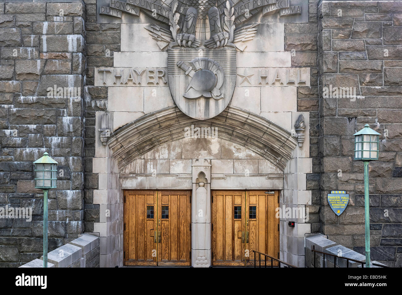 Thayer Hall, West Point Military Academy campus, New York, USA Stock Photo