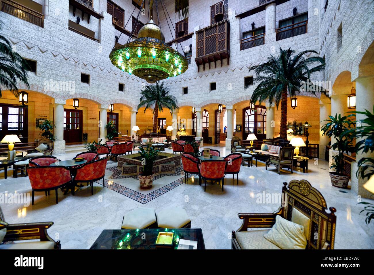 The refined arabian style interior of Movenpick Hotel Petra, Jordan Stock  Photo - Alamy