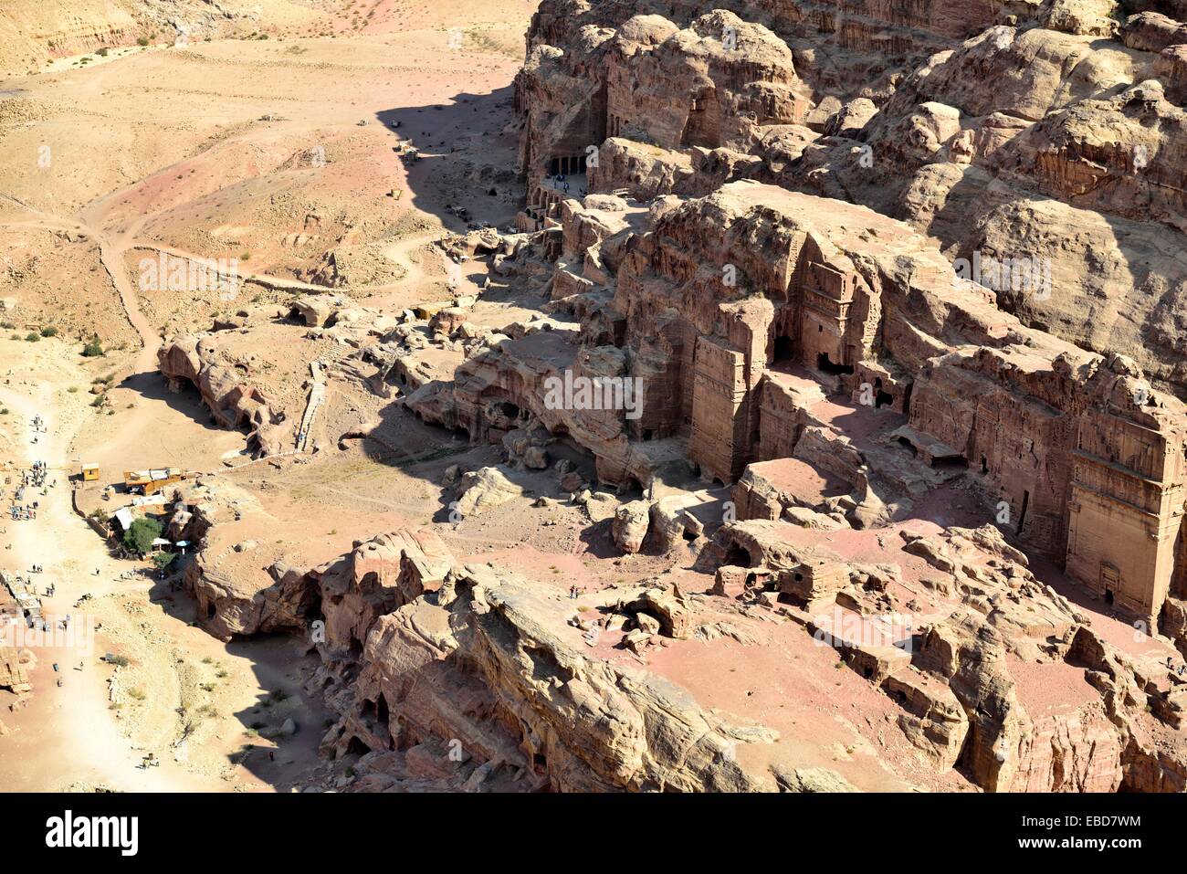 Jordan elevated view of the royal tombs hi-res stock photography and ...