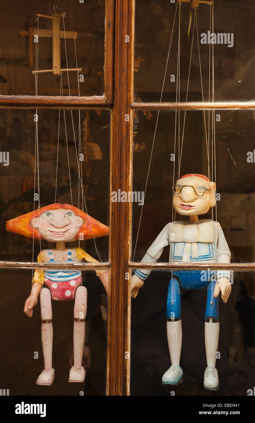 Marionettes puppet souvenirs Prague Czech Republic Europe Stock Photo ...
