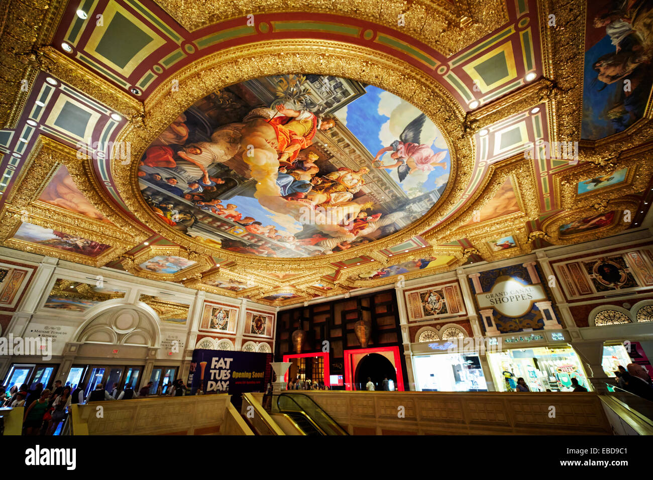 Shopping Mall At Venetian Hotel Las Vegas Nevada Usa Stock Photo