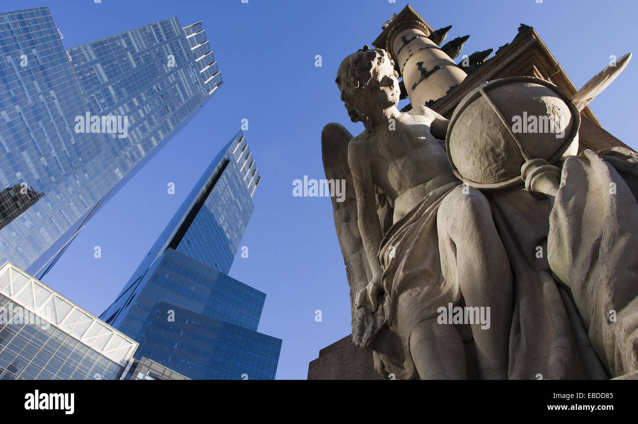 Christopher Columbus statue Time Warner Center Columbus Circle Midtown