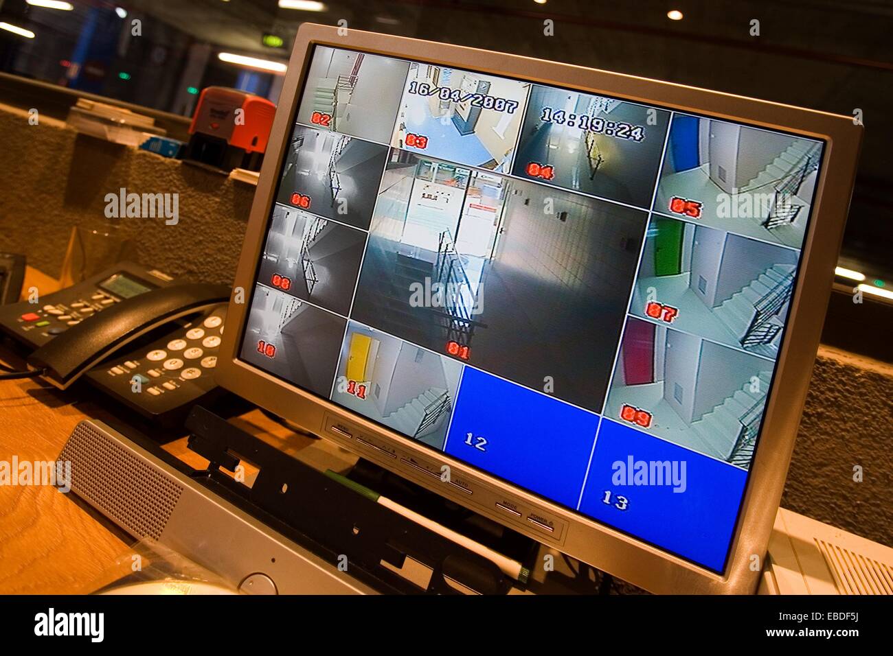 Car park security cameras Stock Photo Alamy