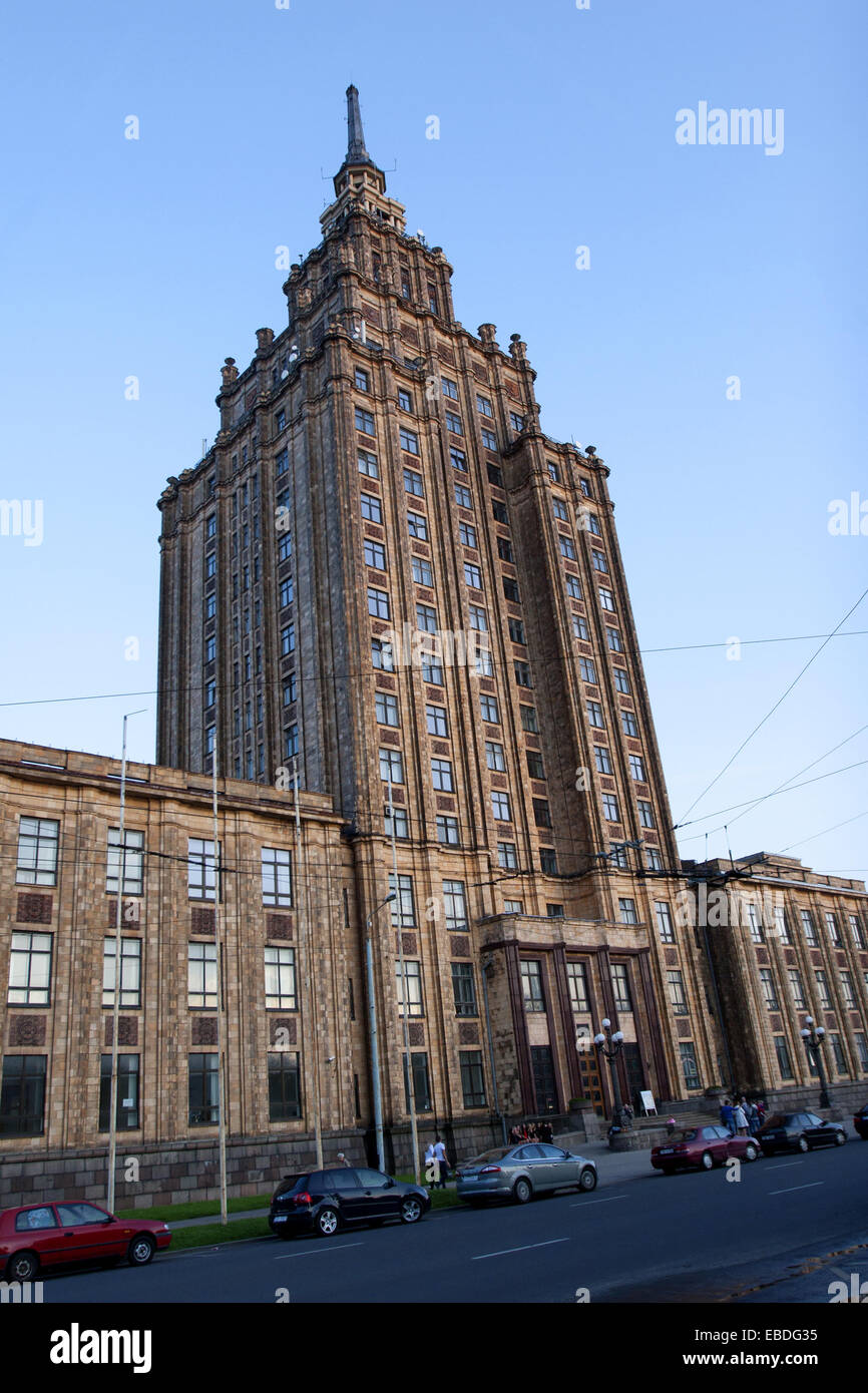 Science Academy, Riga, Latvia Stock Photo Alamy