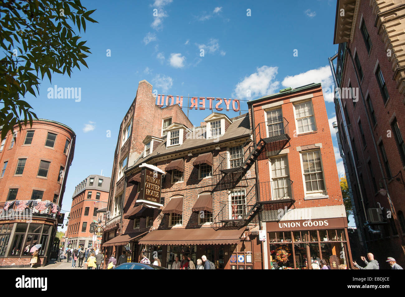 Boston Victorian architecture, famous Union Oyster House since 1829 the