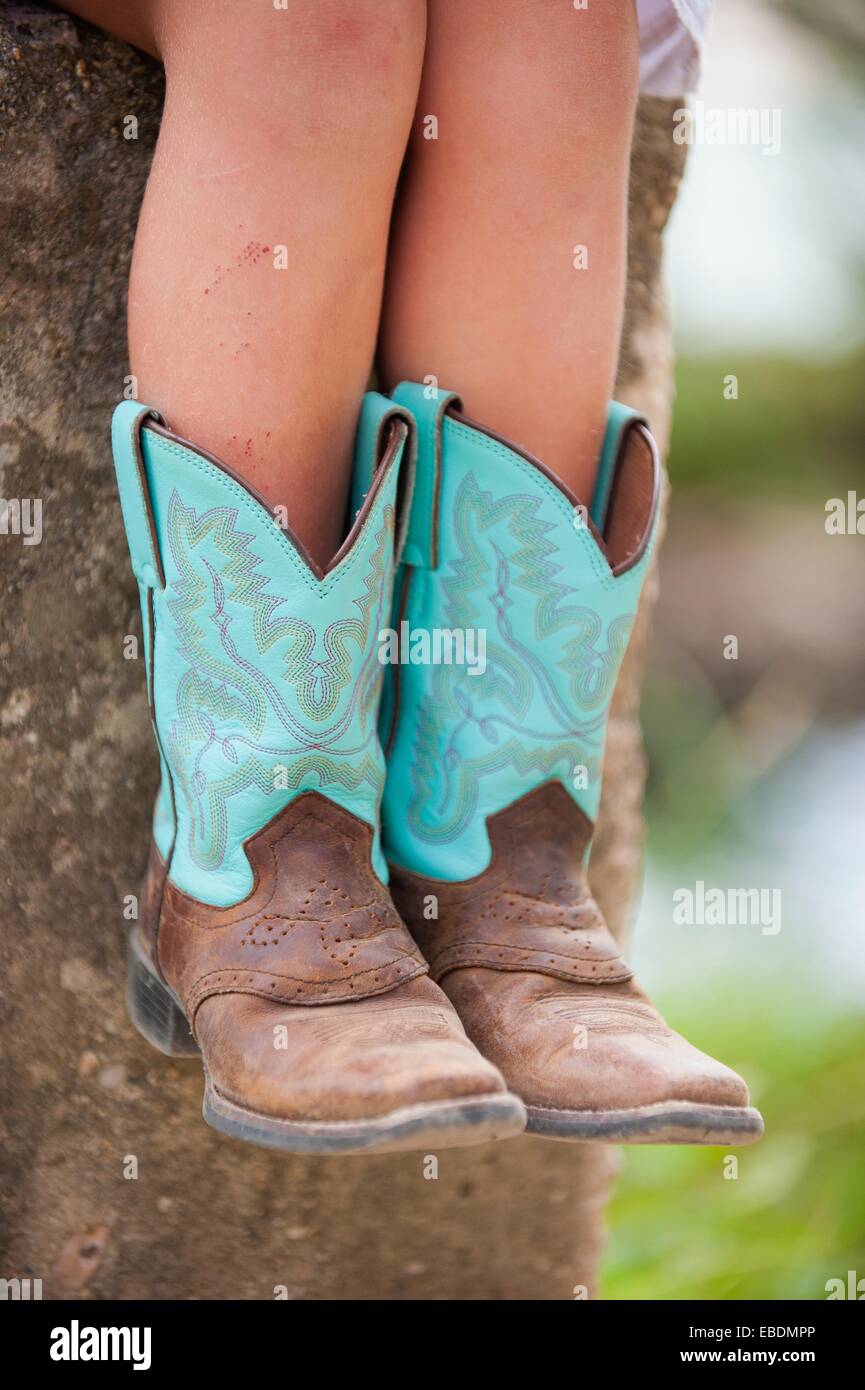 Girls cowboy boots hi-res stock photography and images - Alamy
