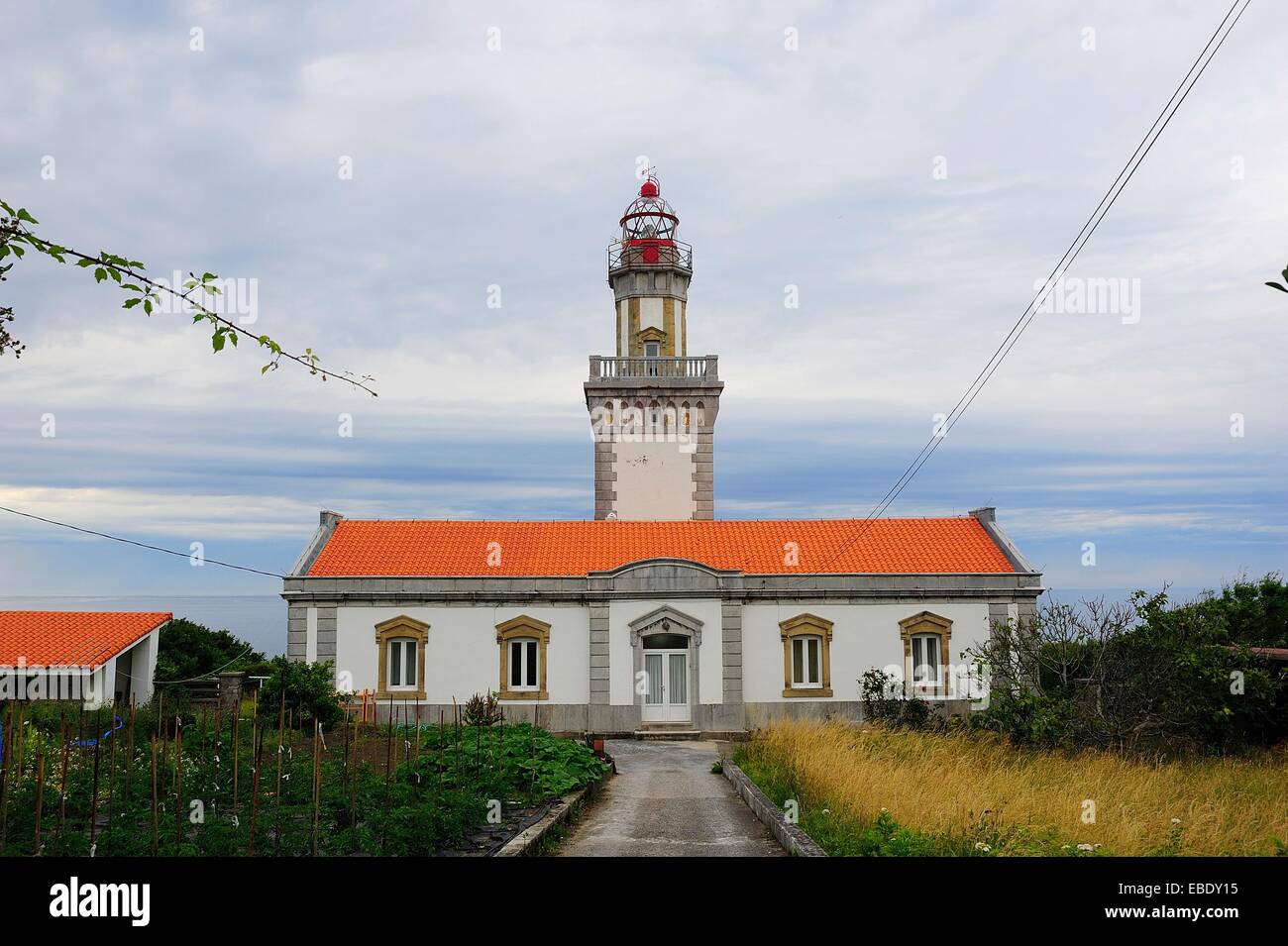 Higuer Cape Lighthouse. Hondarribia - Fuenterrabia. Guipuzcoa Spain Stock  Photo - Alamy