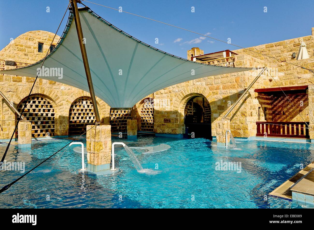 Pool Movenpick Hotel Dead Sea Jordan Middle East Stock Photo - Alamy