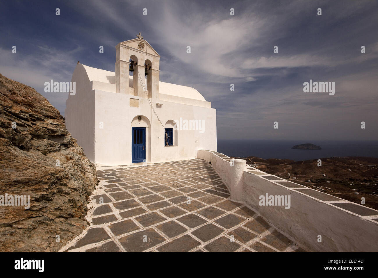 Agios Ioannis Theologos church in the main town Hora Serifos Cyclades  Islands Greek Islands Greece Europe Stock Photo - Alamy