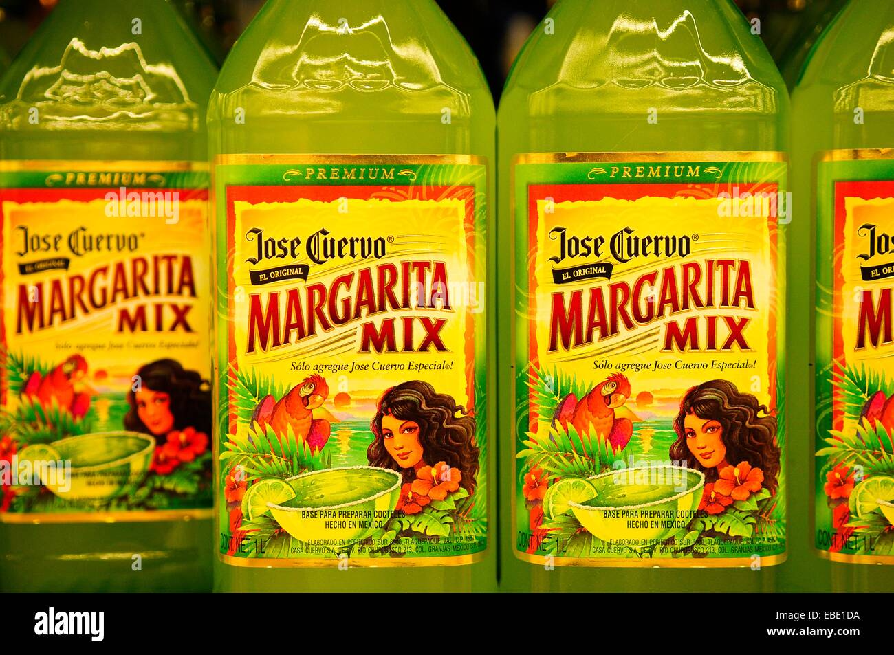 Tequila bottles Baja California Mexico North America Stock Photo Alamy