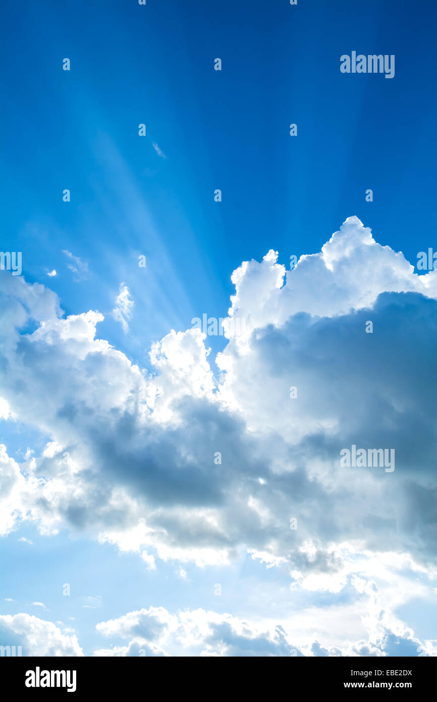 abstract clouds and sunlight on the sky Stock Photo