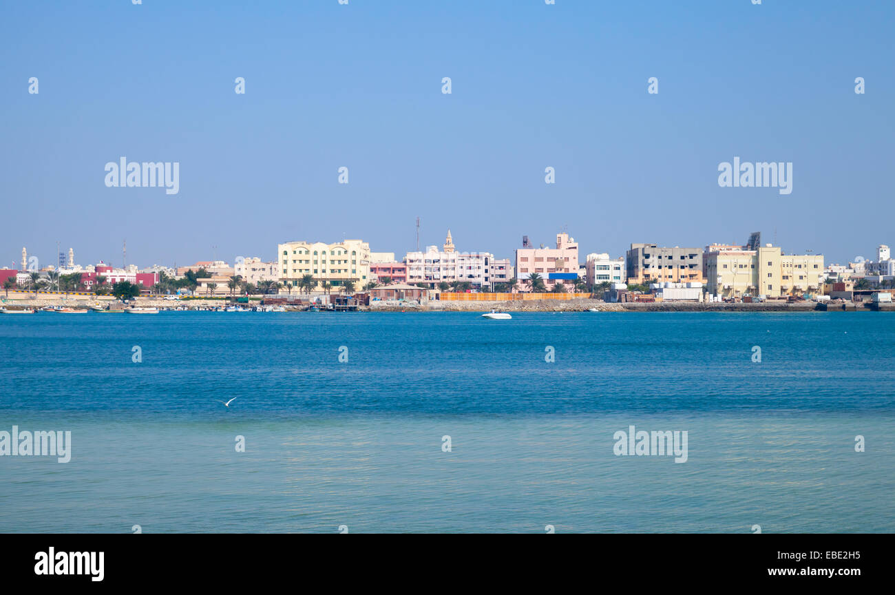 Coastal cityscape of Muharraq, Manama, Bahrain Stock Photo
