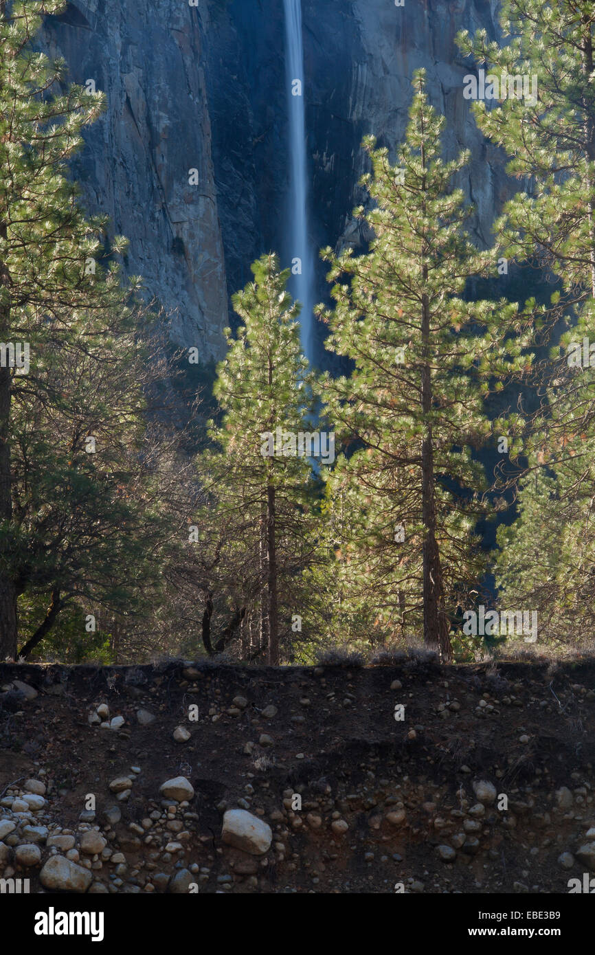 Bridal Veil Falls along the Merced River in Yosemite NP, California