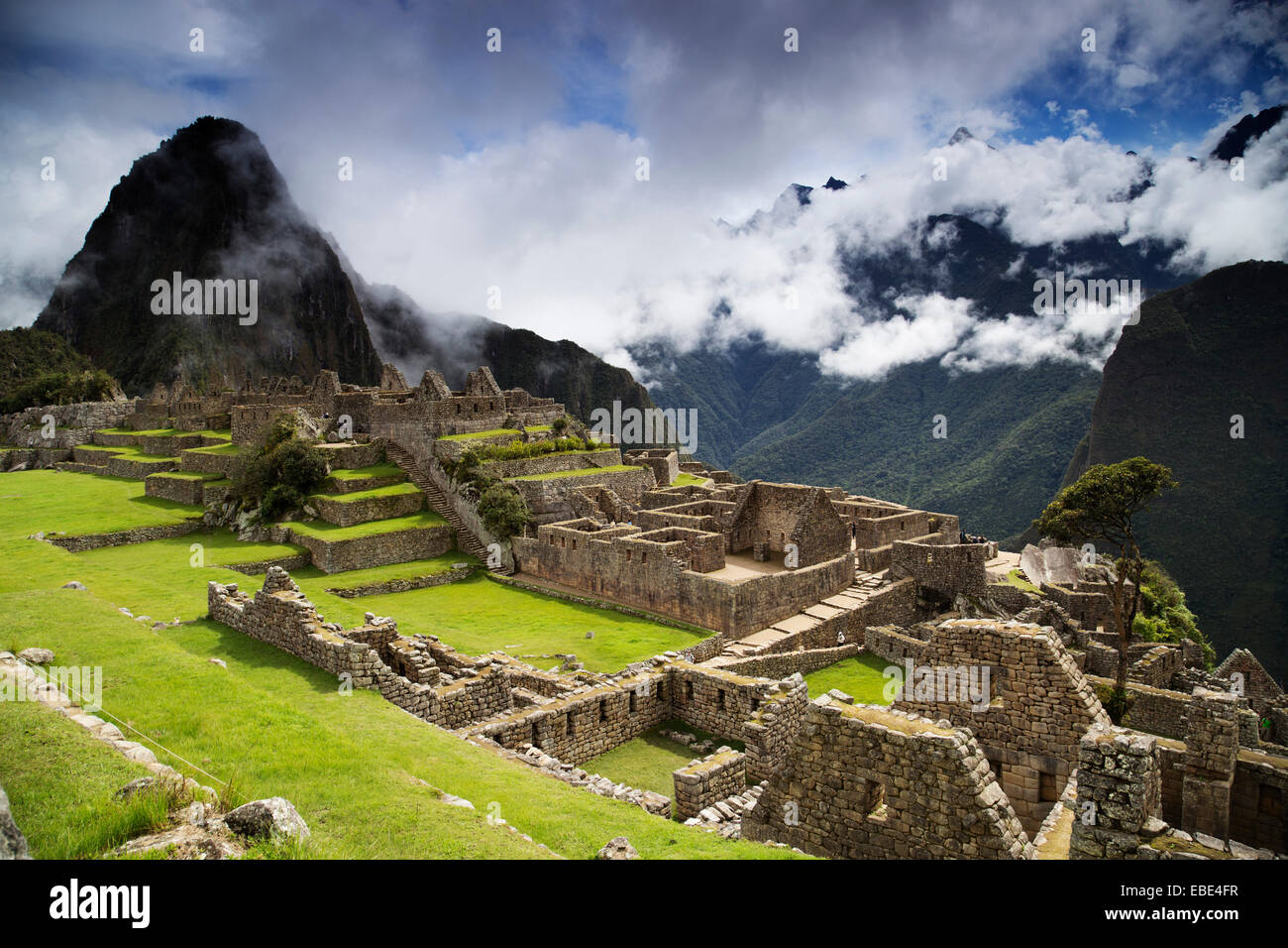 Machu Picchu, Urubamba Province, Cusco Region, Peru Stock Photo
