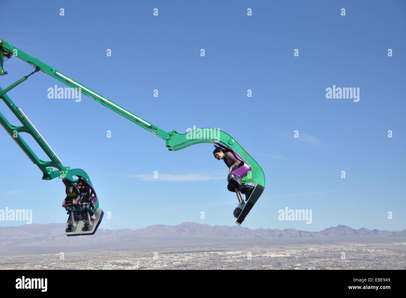 Insanity amusement ride located on top of the Stratosphere Las Vegas ...