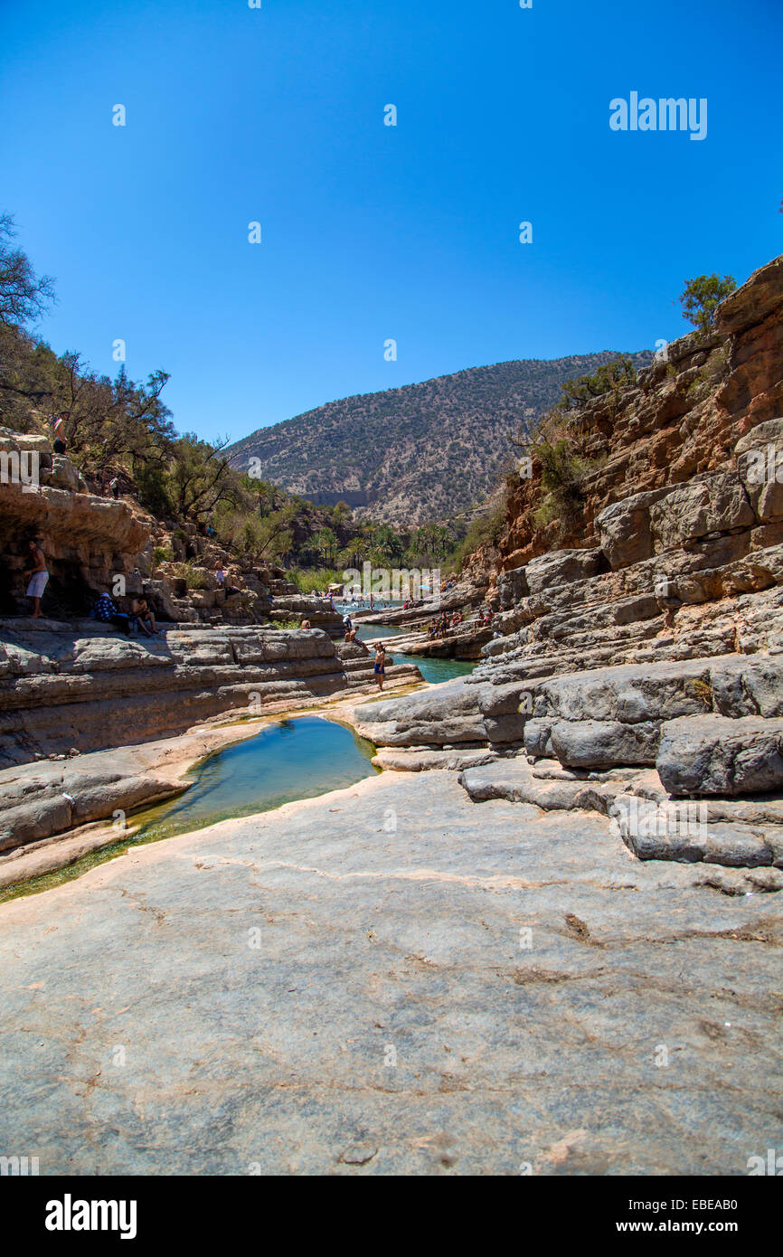 Paradise Valley in Morocco Stock Photo