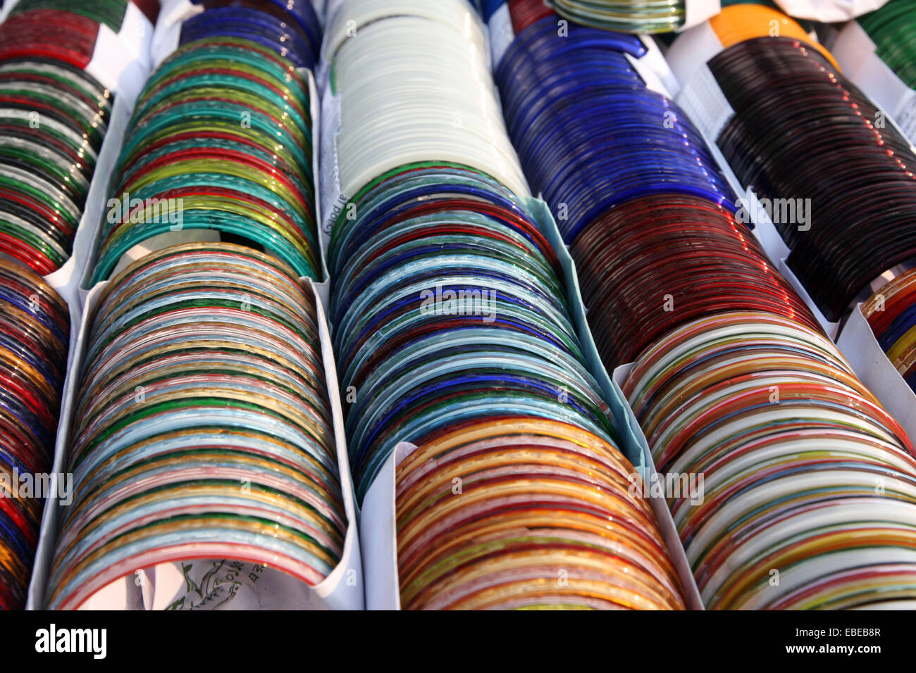 Traditional Bangladeshi bangles. Stock Photo