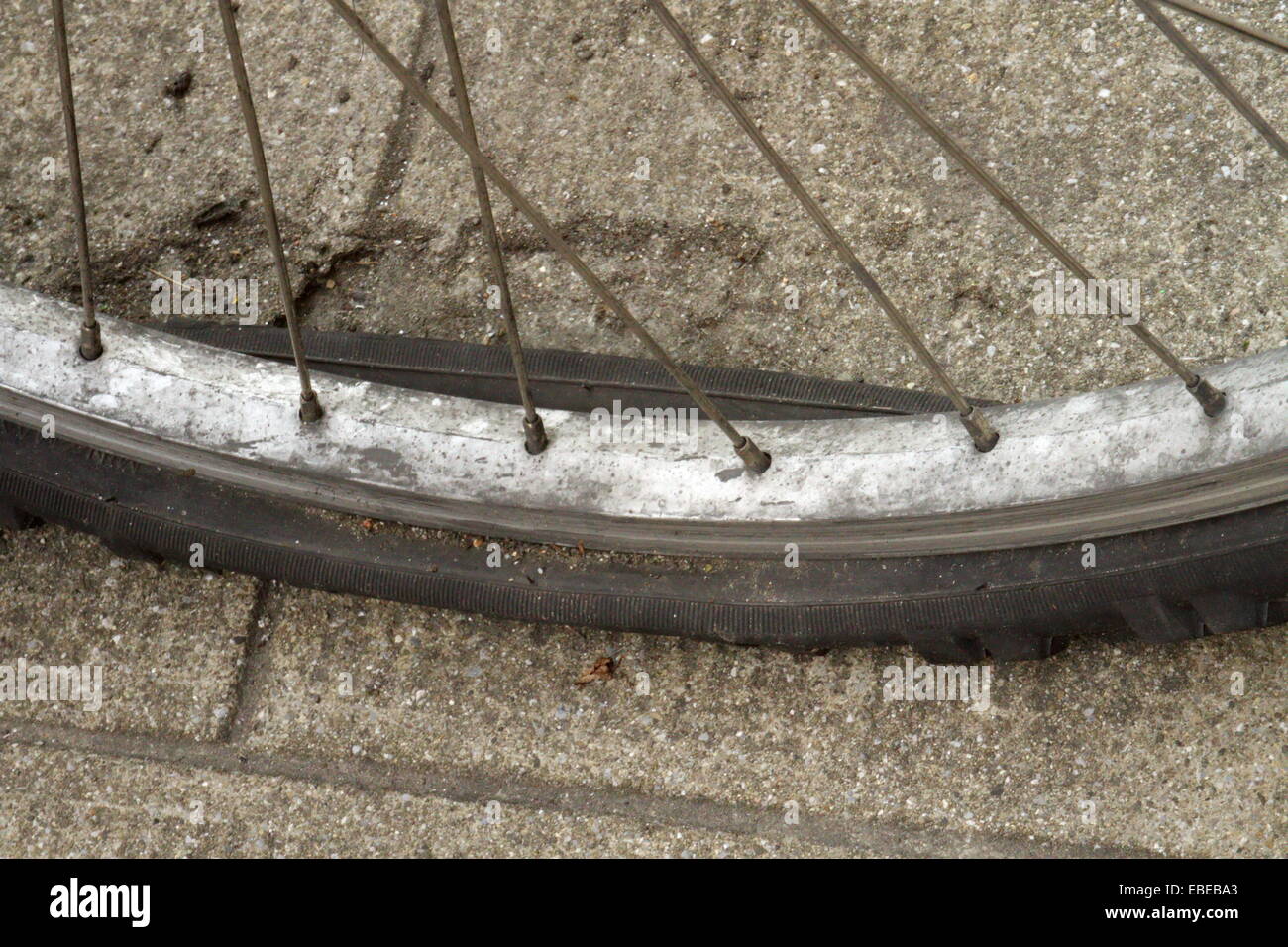 Flat Tire Bike High Resolution Stock Photography and Images Alamy