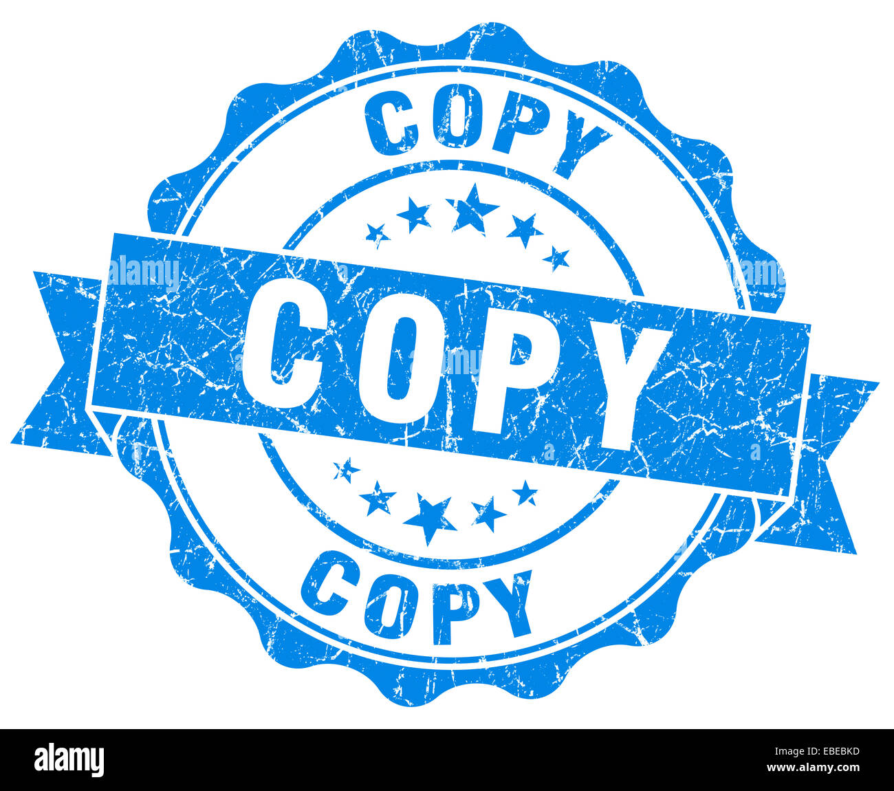 copy blue grunge stamp Stock Photo - Alamy