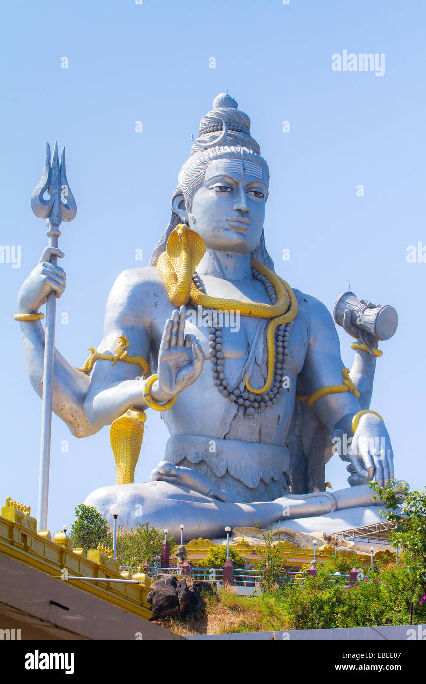 Statue of Lord Shiva in Murudeshwar Temple in Karnataka, India Stock ...