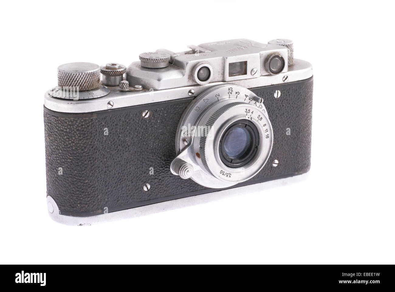 Retro camera isolated on the white background Stock Photo - Alamy