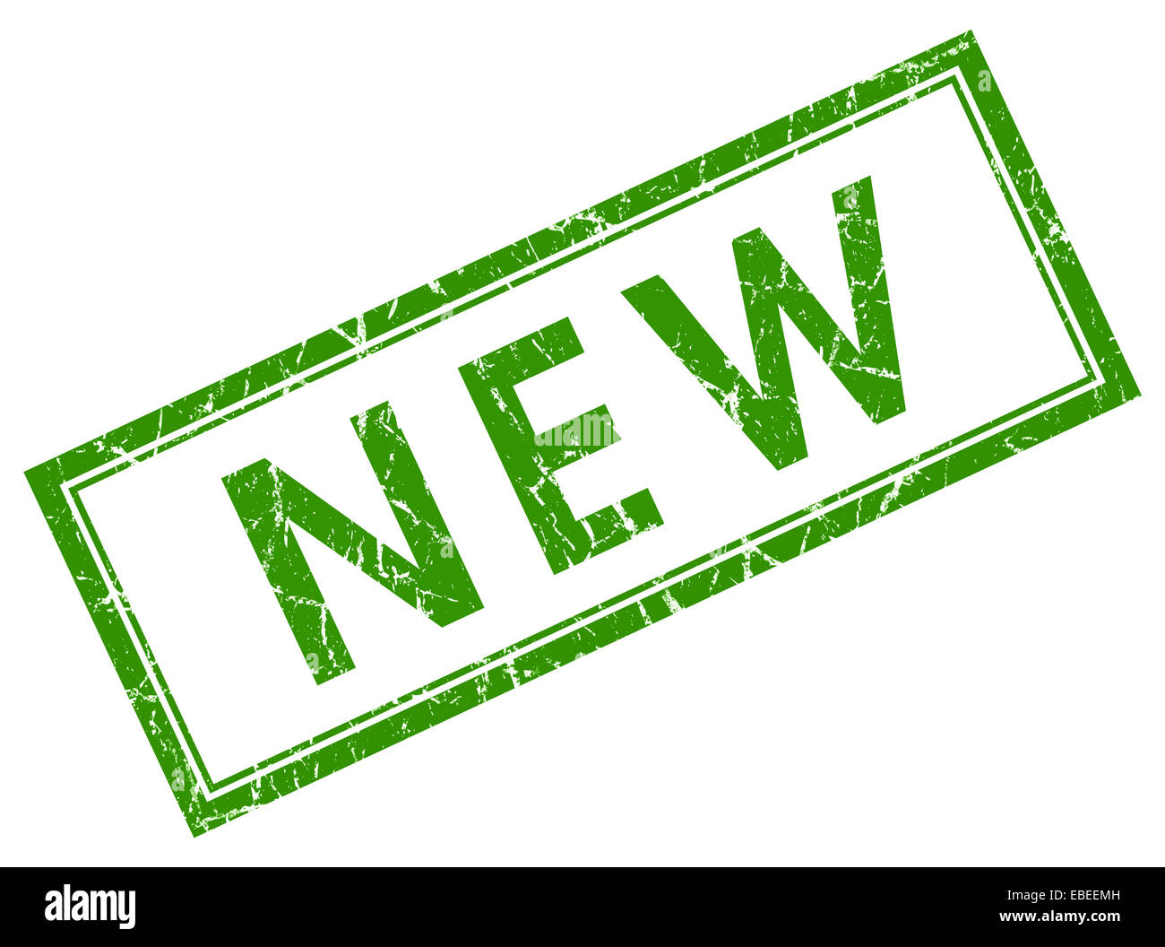 new green square stamp Stock Photo Alamy