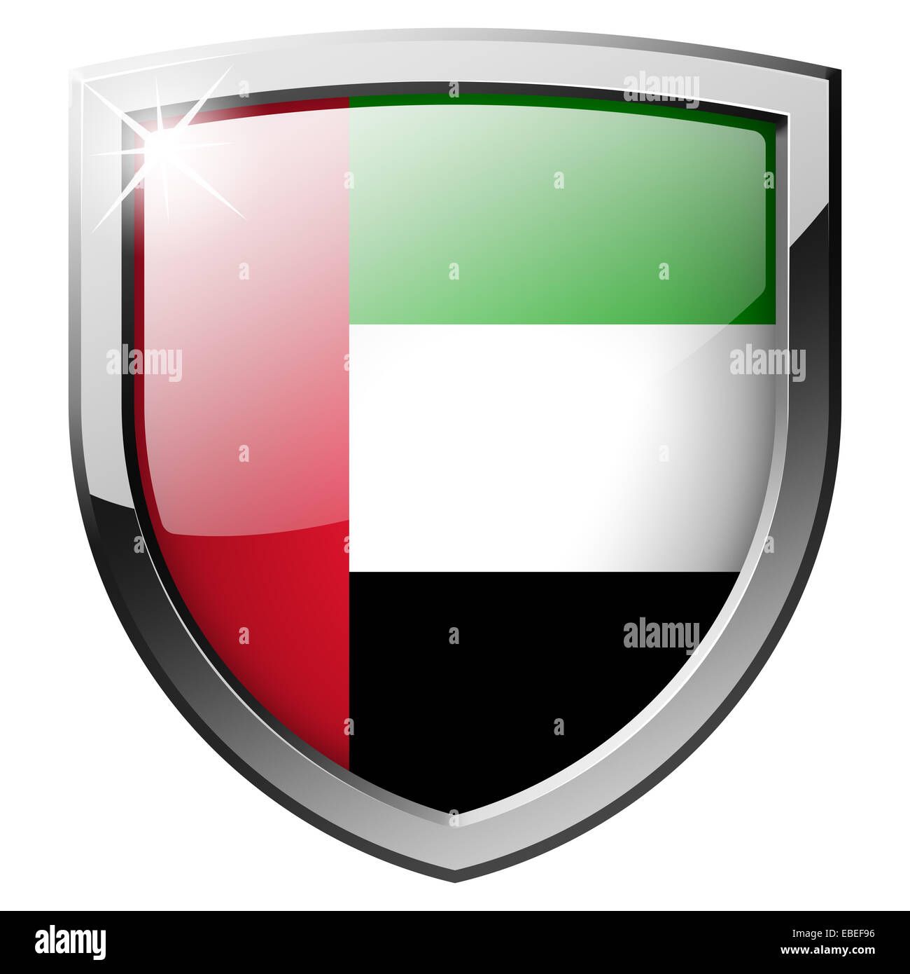 United Arab Emirates Shield Stock Photo Alamy