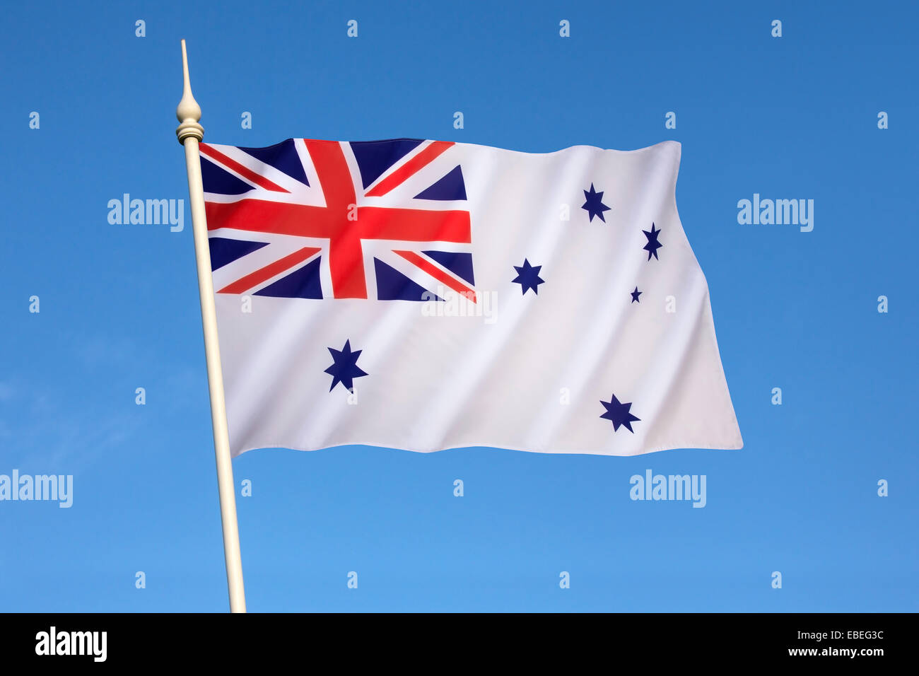 Australian White Ensign Stock Photo