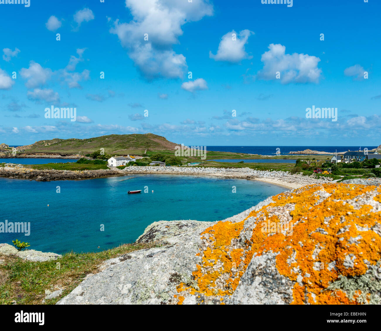 Great Par beach. Bryher. Isles of Scilly. Cornwall. UK Stock Photo Alamy