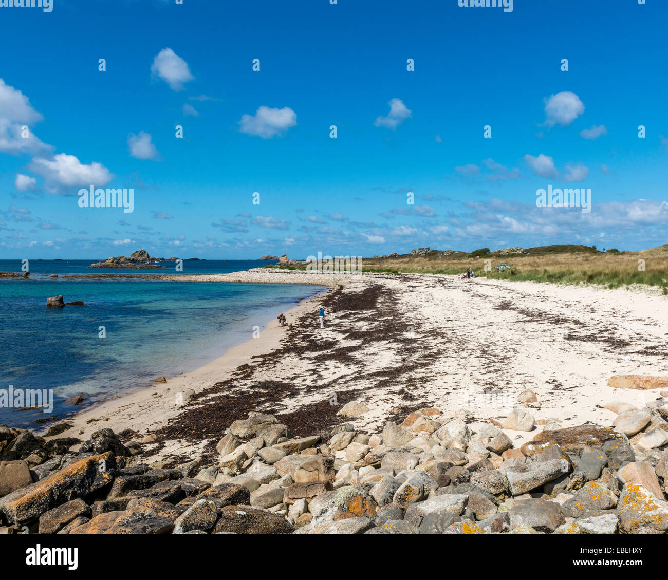 Great Par beach. Bryher. Isles of Scilly. Cornwall. UK Stock Photo - Alamy