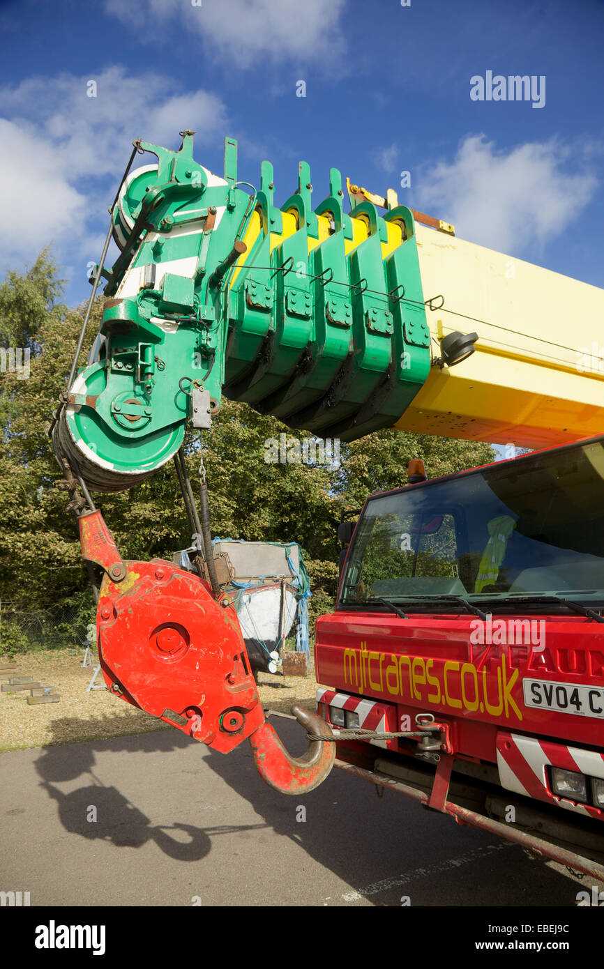 A mobile crane , England Stock Photo Alamy