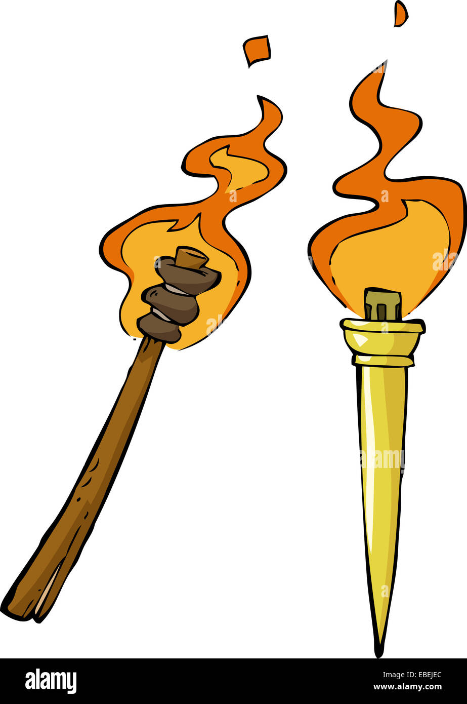 Torch Pencil Drawing