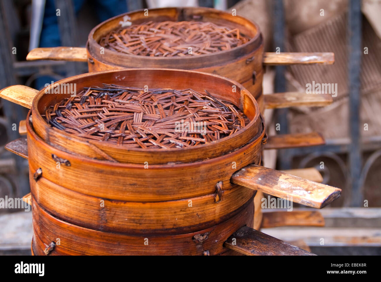 Beijing dumpling basket Stock Photo Alamy