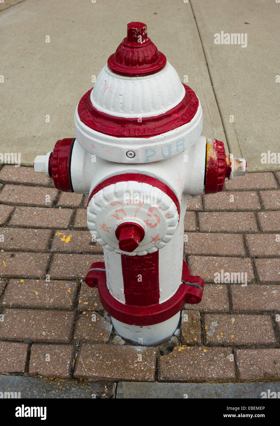 painted fire hydrants in Milford CT Stock Photo Alamy