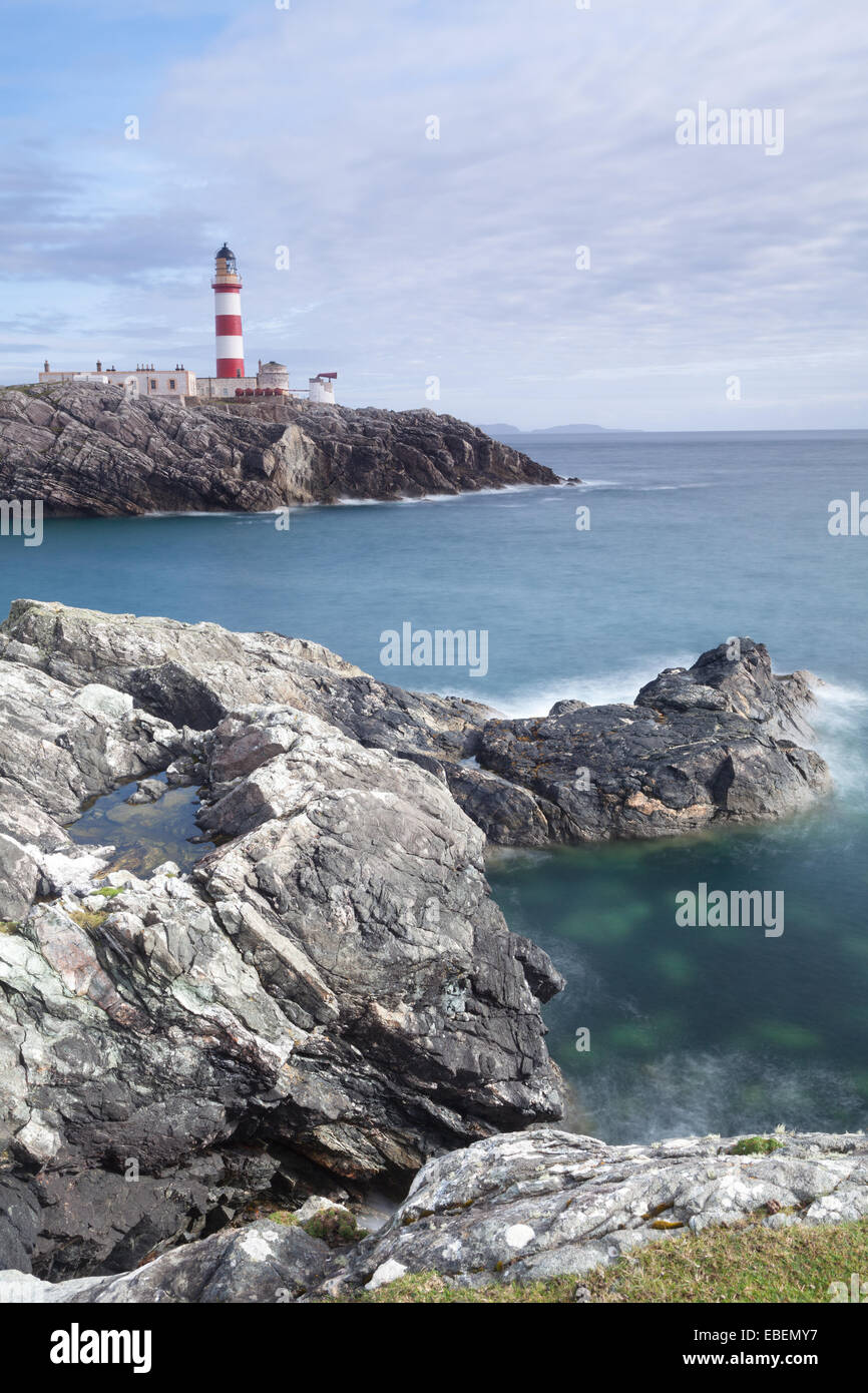 Eilean Glas Lighthouse, Scalpay, Outer Hebrides, Scotland Stock Photo