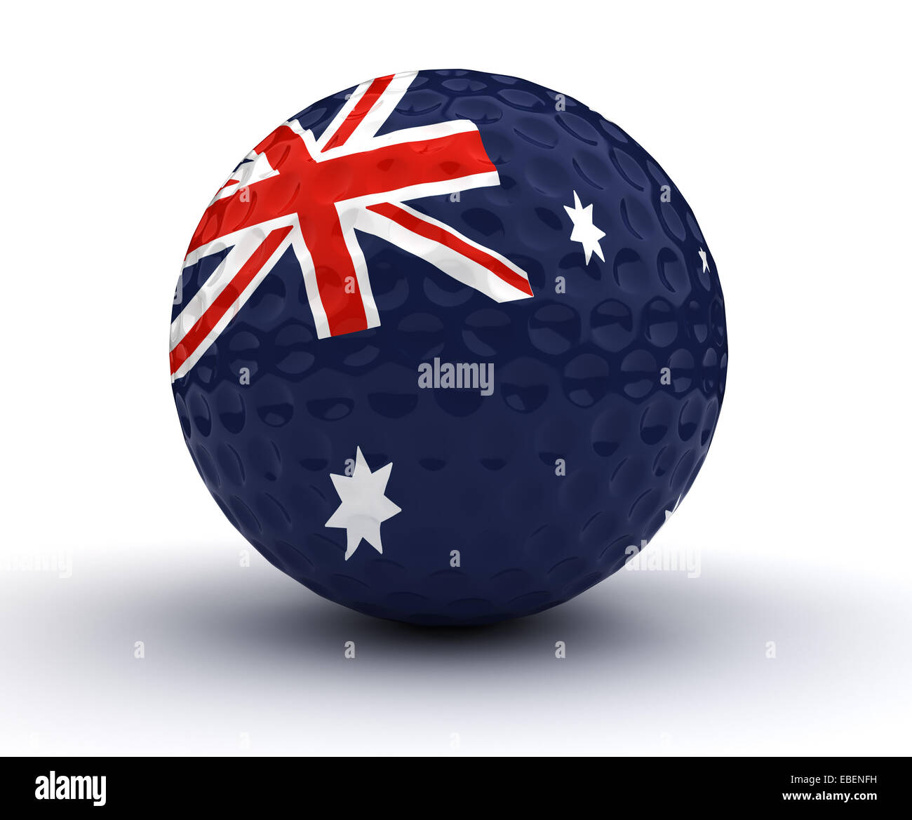 Australian Golf Ball (Isolated with clipping path Stock Photo Alamy