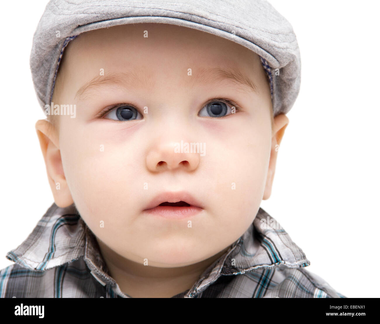 Baby look at the camera portrait Stock Photo