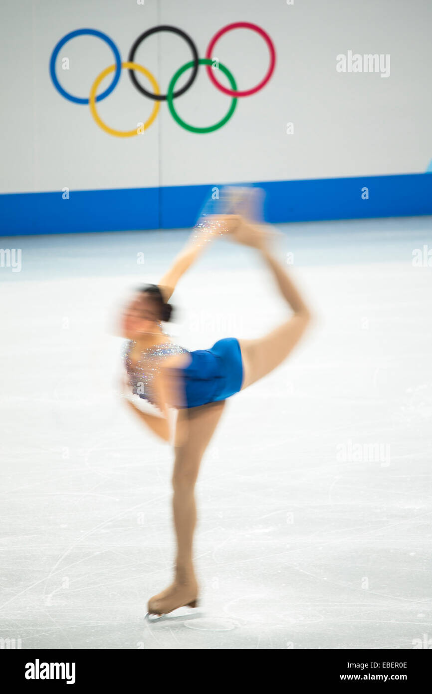 Kim Haejin (KOR) competing in the Women's Figure Skating Short Program
