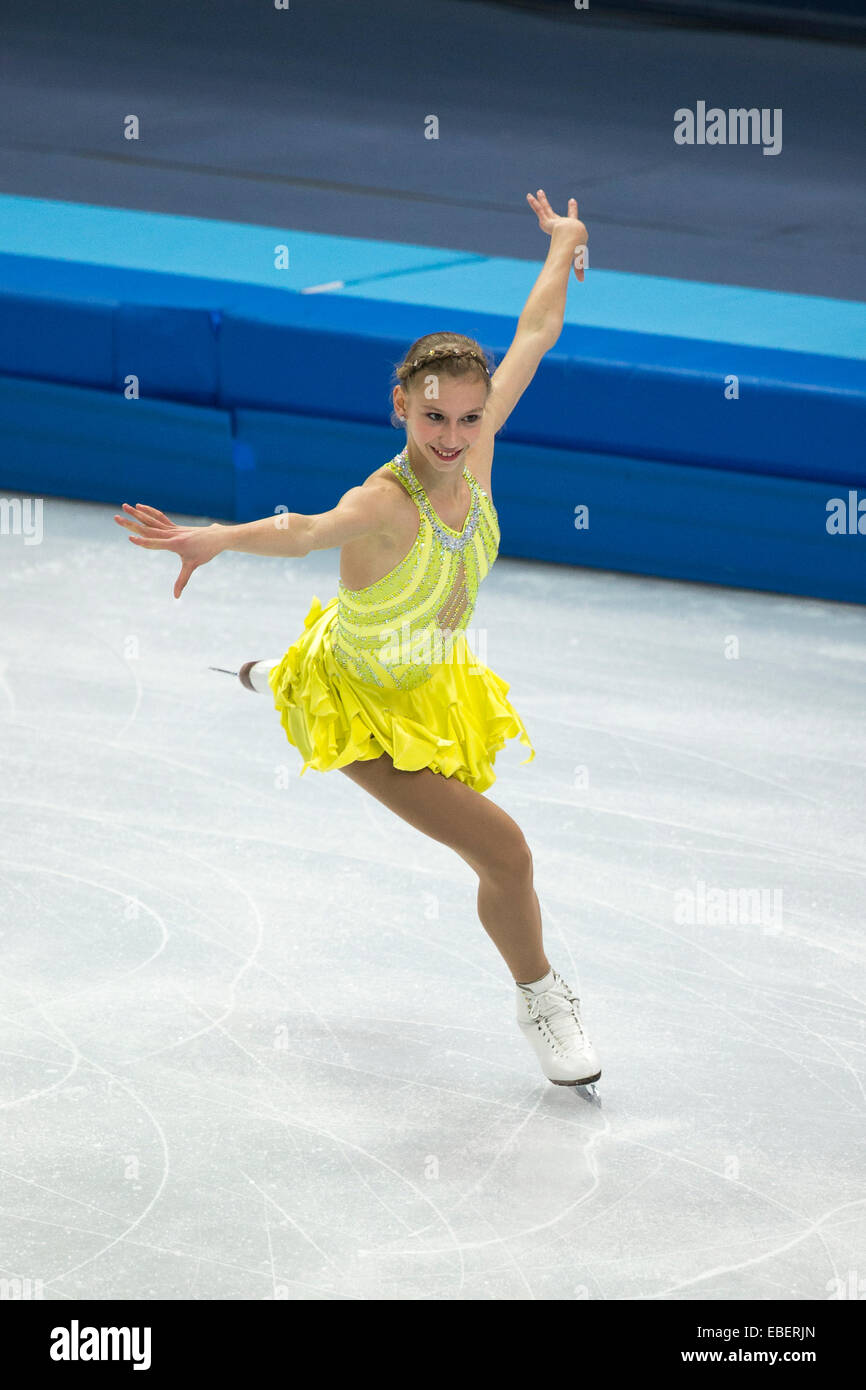 Polina Edmunds (USA) competing in the Women's Figure Skating Short