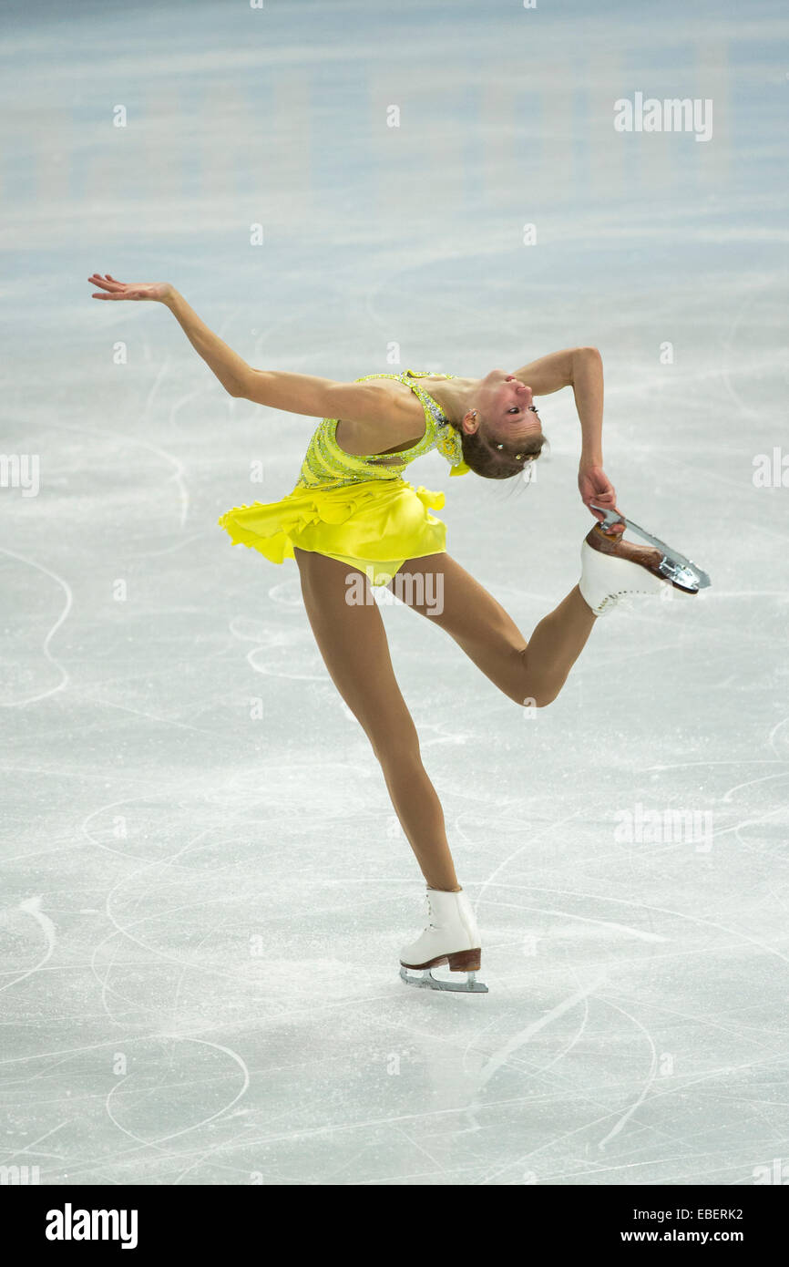 Polina Edmunds (USA) competing in the Women's Figure Skating Short