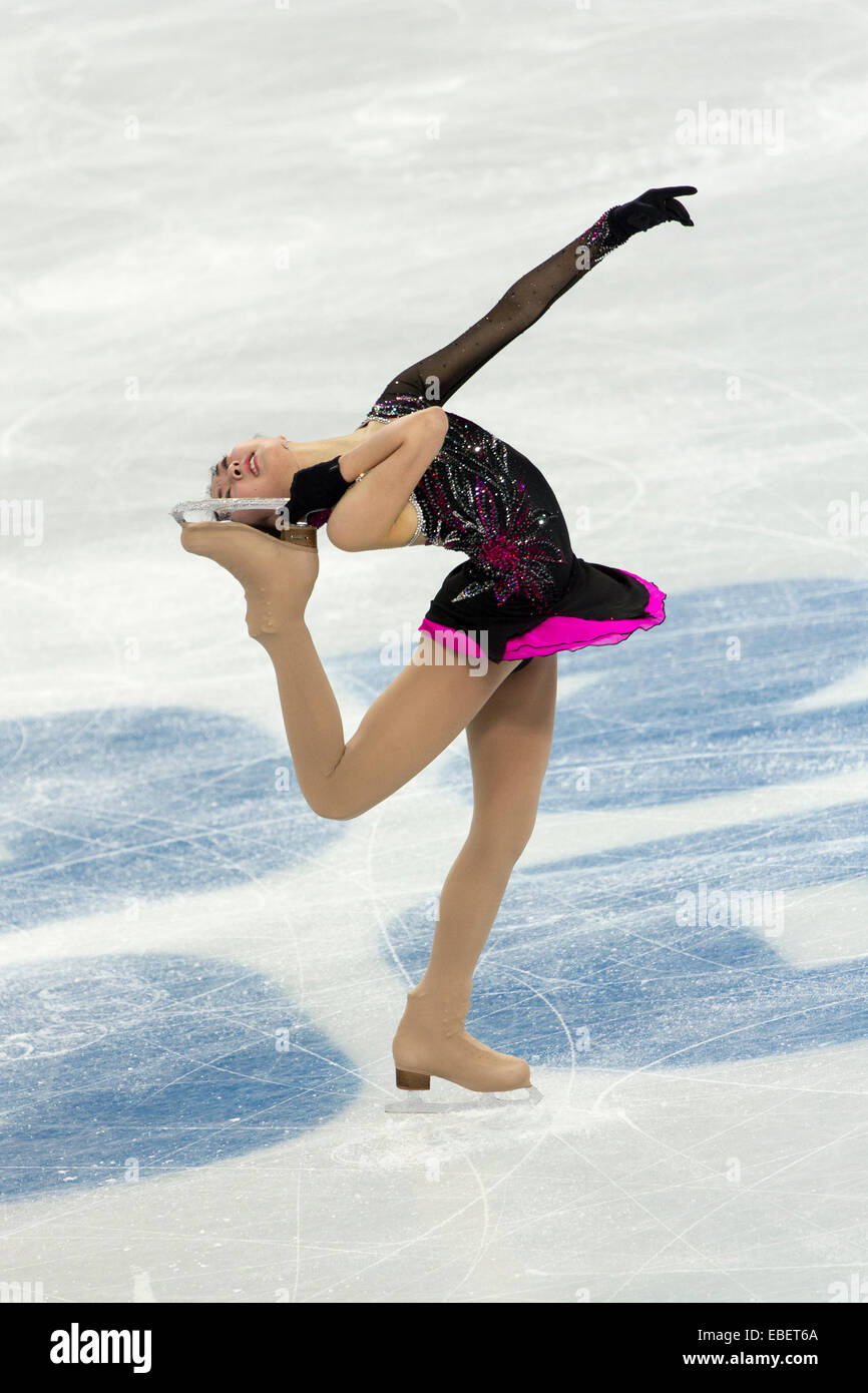 Li Zijun (CHN) competing in the Women's Figure Skating Short Program at