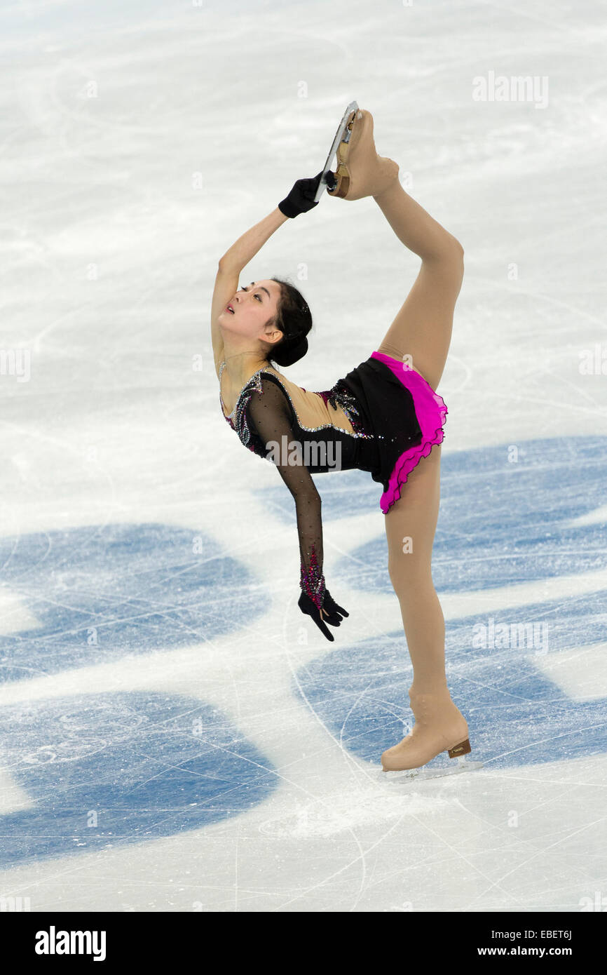Li Zijun (CHN) competing in the Women's Figure Skating Short Program at