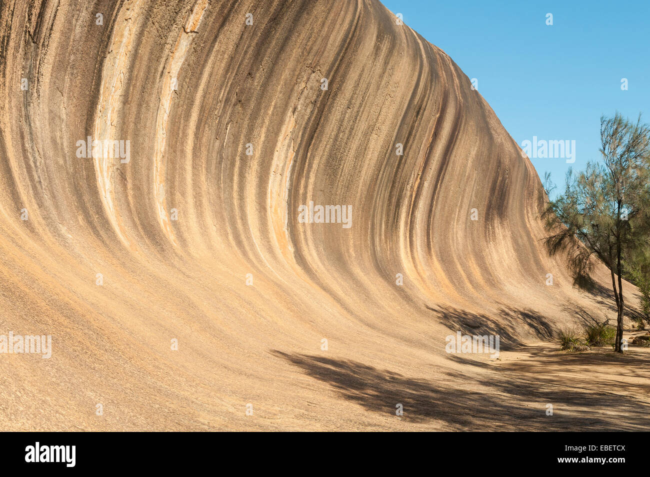 Wave Rock, Hyden, WA, Australia Stock Photo