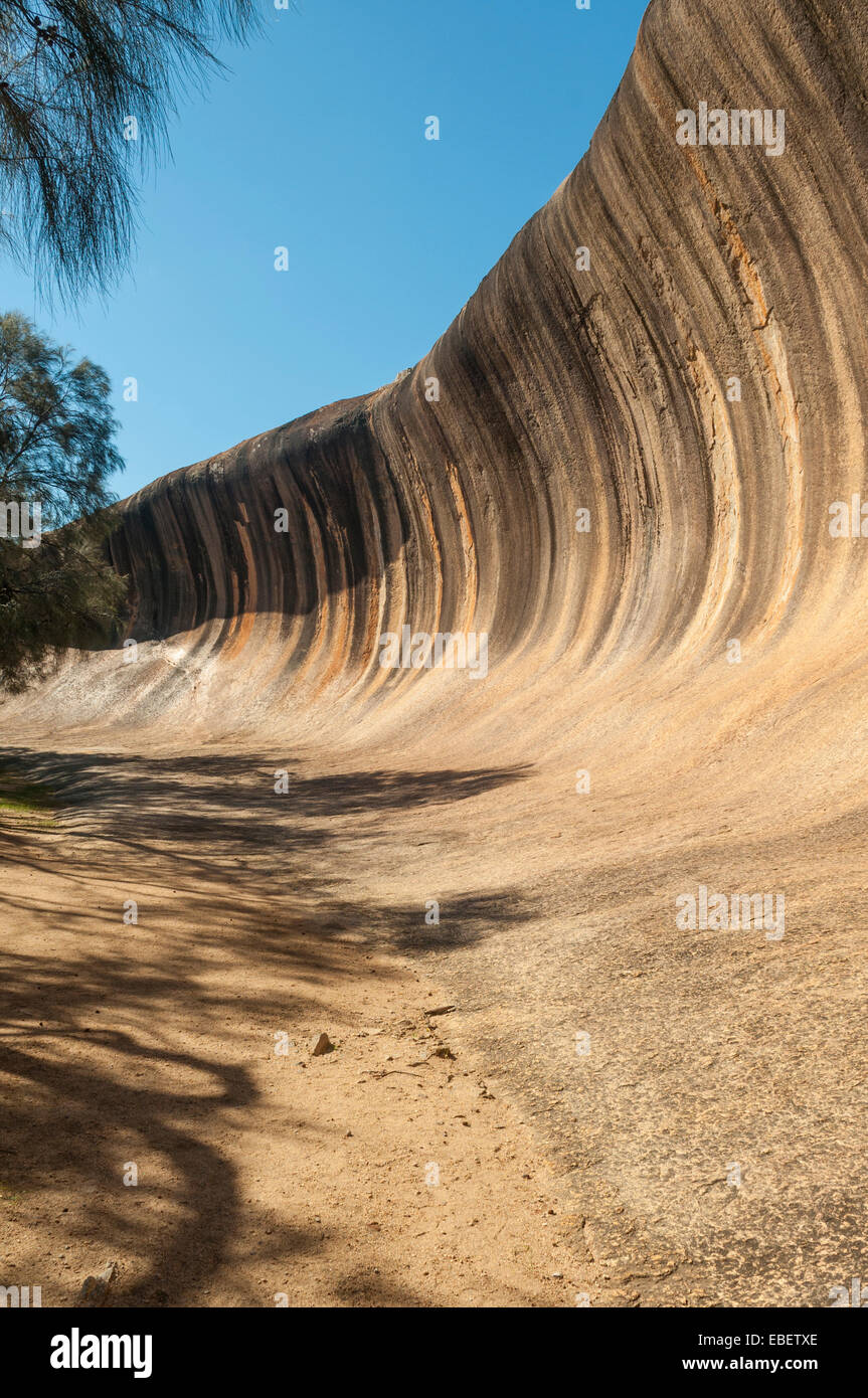 Australian landscape western australia wave rock hyden hi-res stock ...