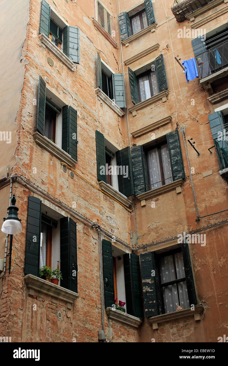 Venice Italy Cannaregio neighborhood Jewish Ghetto Stock Photo