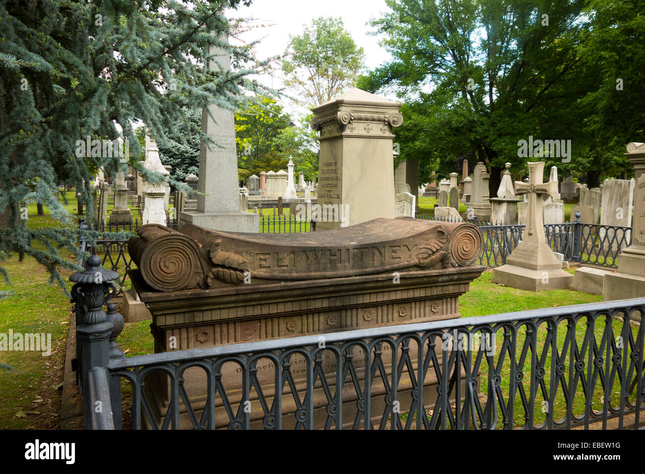 grove street cemetery New Haven CT Stock Photo