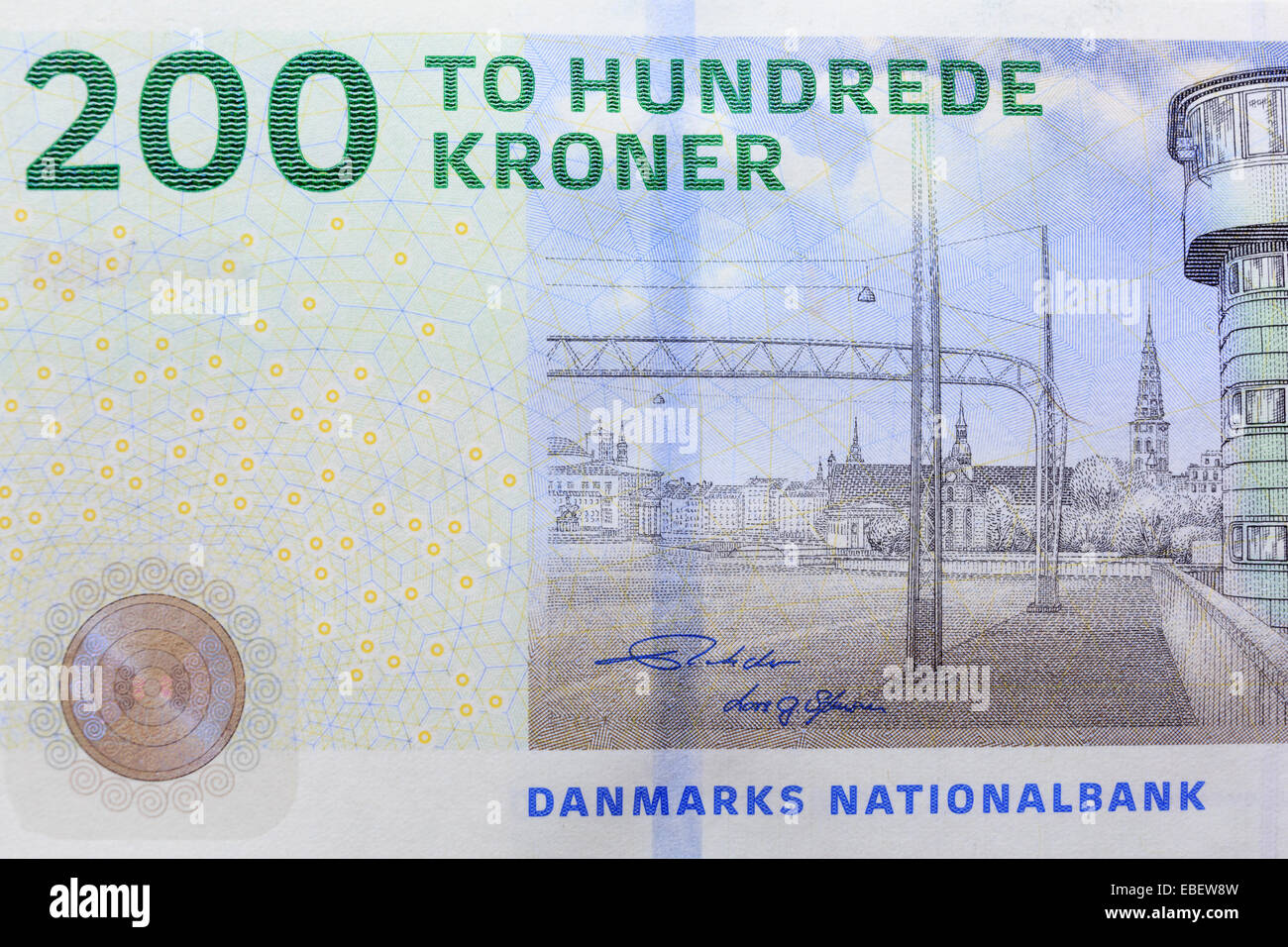 Danish Kroner, National Currency of Denmark Stock Photo