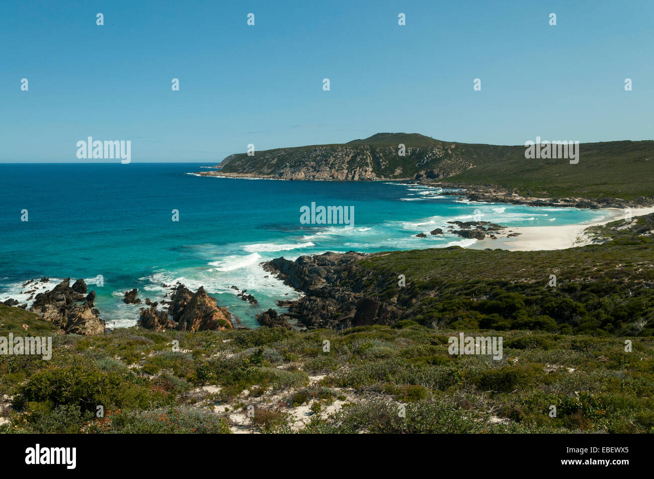 West Beach from Cave Point, Fitzgerald River NP, WA, Australia Stock Photo