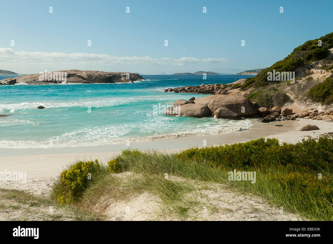 Twilight Beach, Great Ocean Drive, near Esperance, WA, Australia Stock Photo